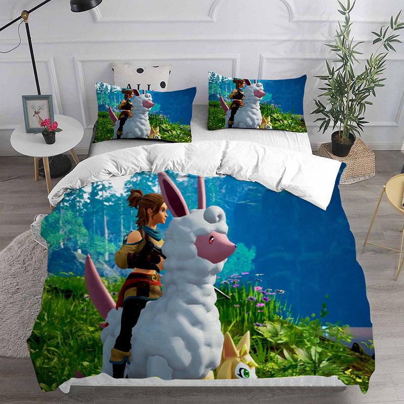 Gamer P-Palworld Bedding Sets Comforter Quilt Bed Cover Duvet Cover Pillow Case 2-3 Pieces Sets Kids Adult Size