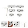 OSOLADY 1 Set Wire Separator Wire Loom Auto Wire Spark Plug Car Wire Separator Divider Ignition Wire Holder Silver Ab