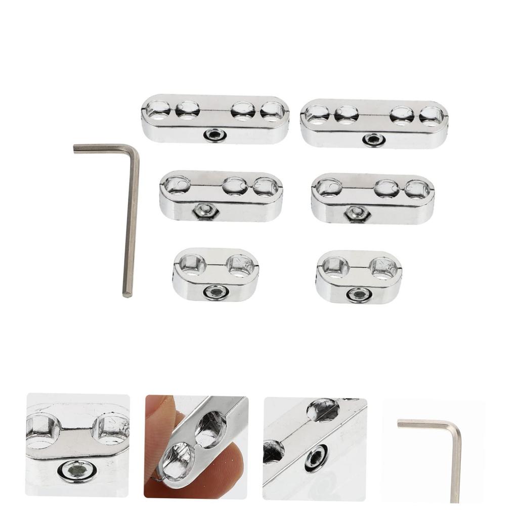 OSOLADY 1 Set Wire Separator Wire Loom Auto Wire Spark Plug Car Wire Separator Divider Ignition Wire Holder Silver Ab