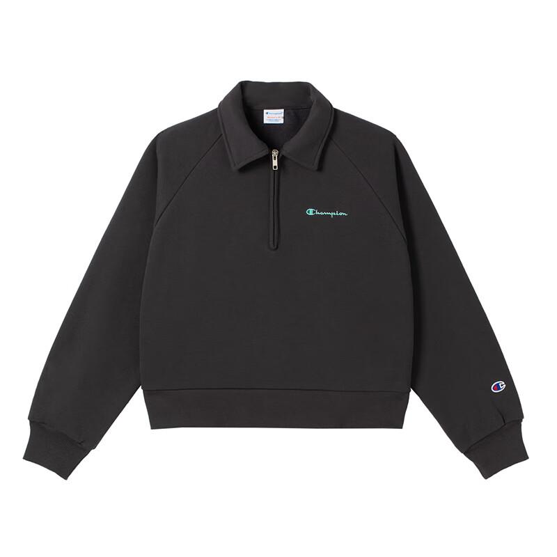 Champion Women's Raglan Half-Zip Polo Sweatshirt