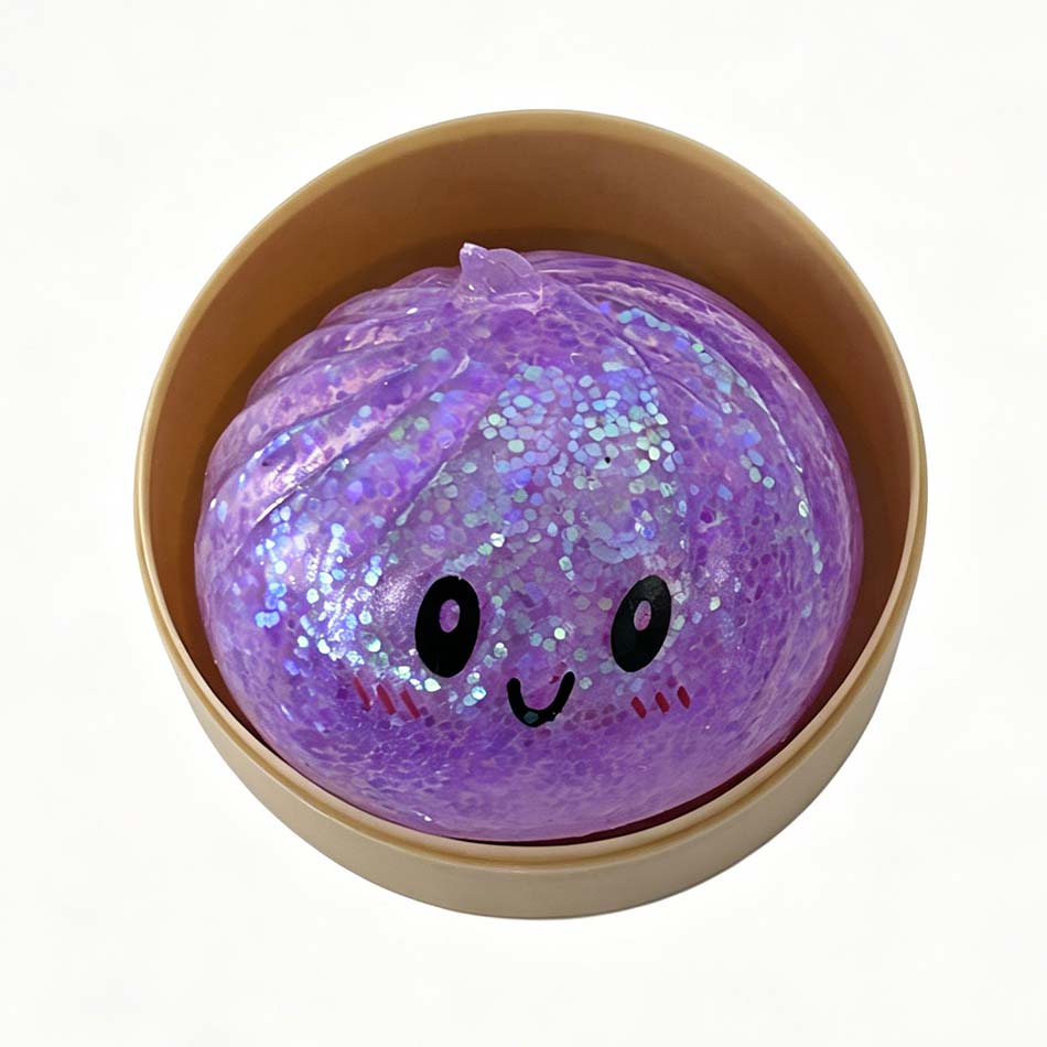 Mini Glitter Dumpling Glitter Dumpling Squishy With Box Dumplings Sensory Squeeze Toy For Stress Relief