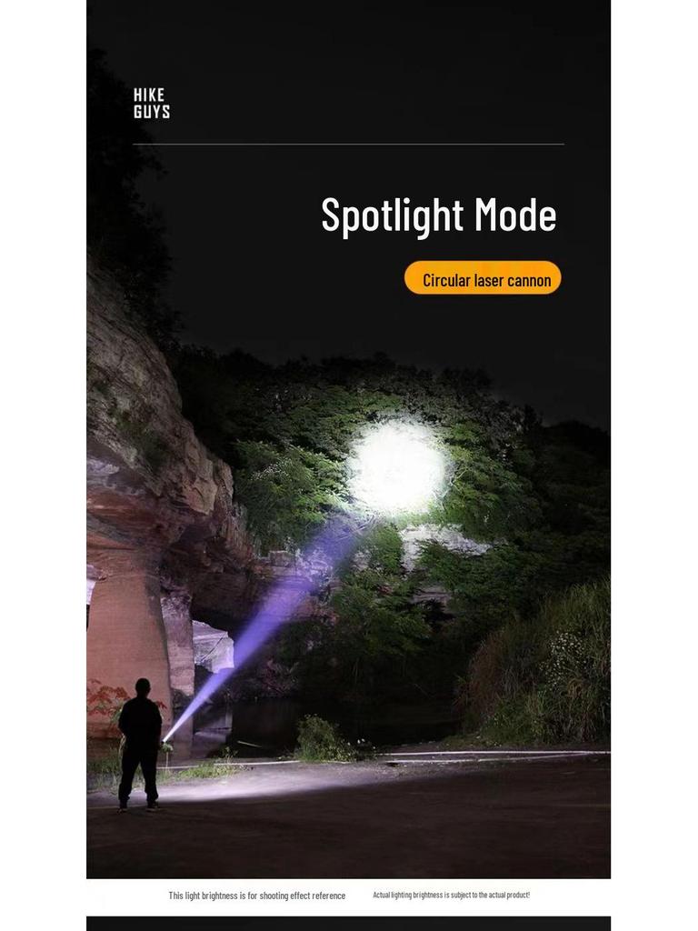 Waterproof Multifun LED Outdoor Flashlight: High-Intensity, Side Light, Zoom, USB Rechargeable