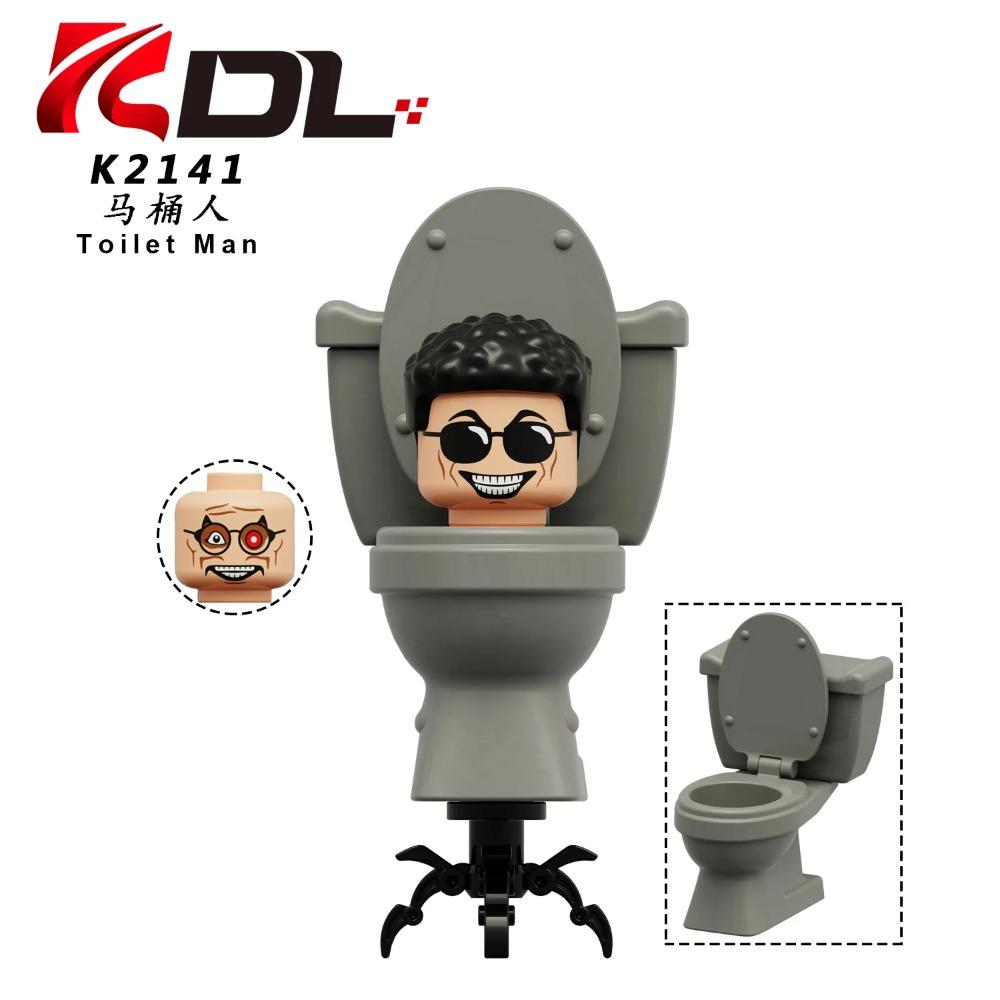 Skibidi Toilet MOC Abstract Robot Building Blocks Compatible With LEGO Monitor TV Man Delicate Figures Mini Model Bricks Toys
