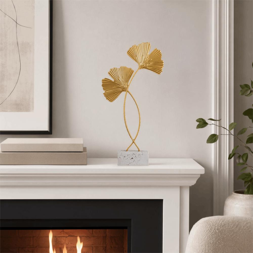 5.51in Nordic Style Metal Tabletop Decor Living Room Shelf Ornamental Piece