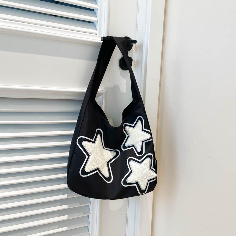 

Женская холщовая сумка через плечо большой вместимости Осень 2024 - Модная и фактурная сумка для поездок чёрный