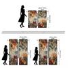 2-piece set of high-definition digital printed curtainautumnLeavesStyleColorfulPatternForRodPocketCurtainHome decoration style