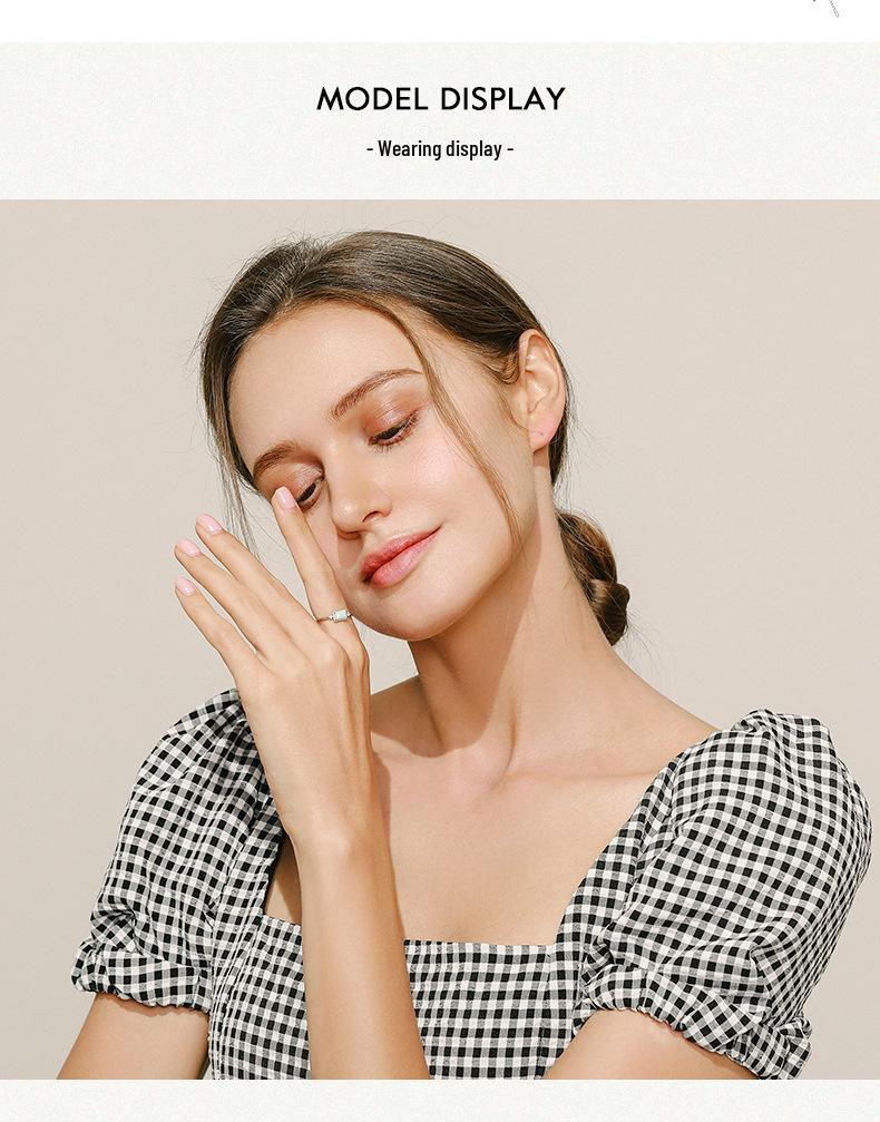 Modian S925 Sterlingsilber-Opalohrringe – einzigartiger Schmuck im Nischendesign und coolem Stil für Damen.