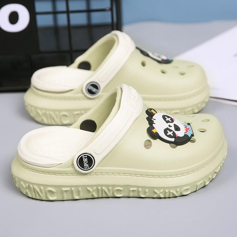 Children's Sandals Summer Baotou Boys and Girls Slippers Zhongtong Hole Shoes Breathable Children's Beach Shoes Classmates