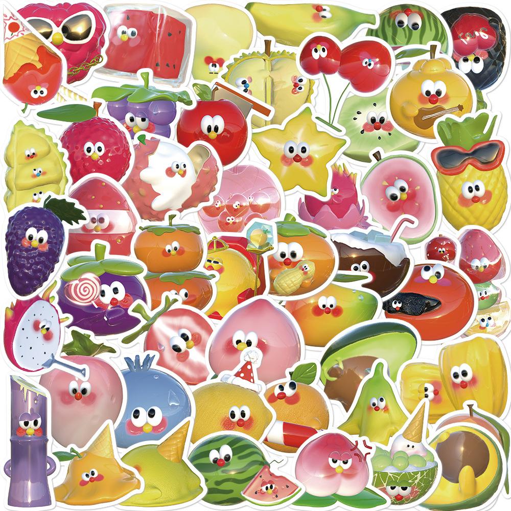 50 Cartoon Fruit Family Graffiti Stickers Decorate Guitar Suitcase DIY Creative Waterproof Stickers