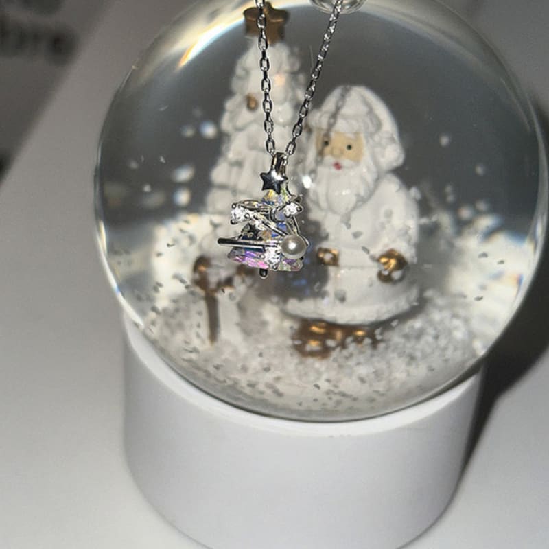 Mosxe [925silver] Christmas Tree Necklace