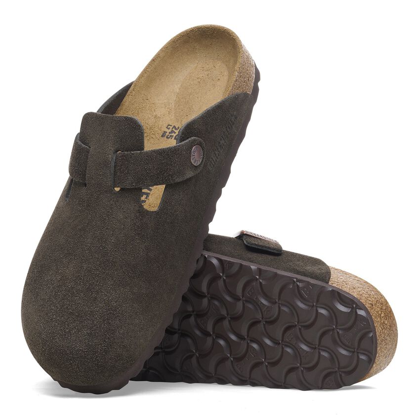 Birkenstock Boston EVA Abrasion Resistant Closed Toe Slippers Unisex Mocha Regular 0060901