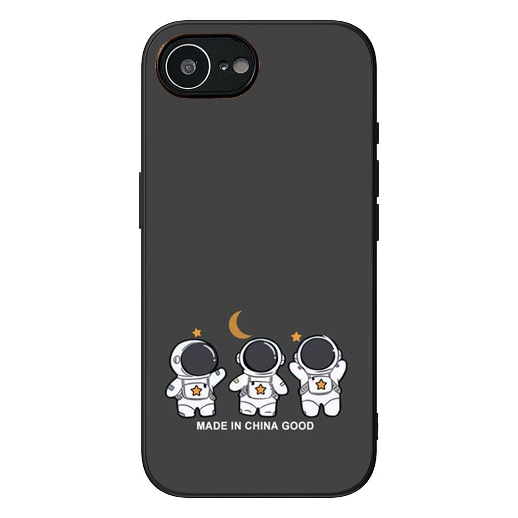 Universe Galaxy Moon Astronaut Stars Casing Phone Cover for Apple iPhone 16 15 14 11 Pro Max 7 8 Plus SE2 SE3 SE 2022 2020 Case