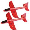 Glider Assembly Playground Horizontal Rotating Flight of 2 [TradeWind] Hand-launched Airplane, Kit, Toy, Flight, (Set Red)