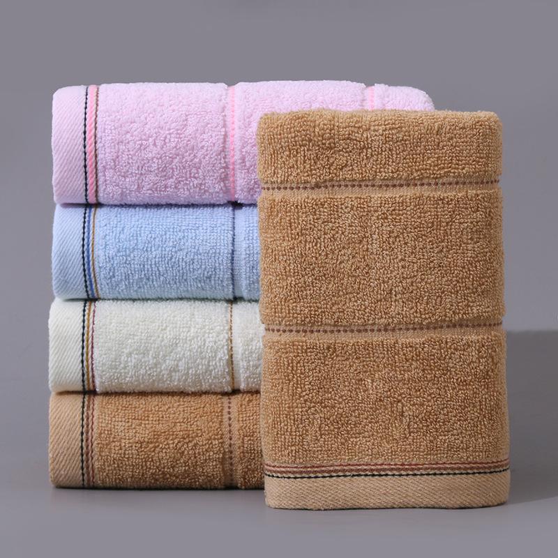 Embroidery Soft Absorbent Face Towel: Thickened Pure Cotton with Polyester Blend