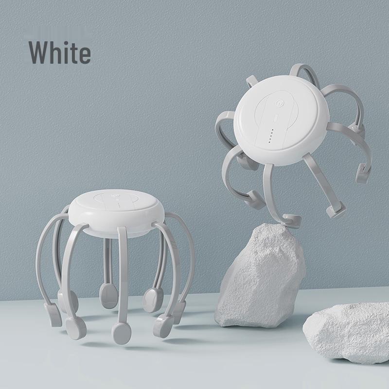

Smart Octopus Automatic Head Massager English Neutral Color Box Packaging білий