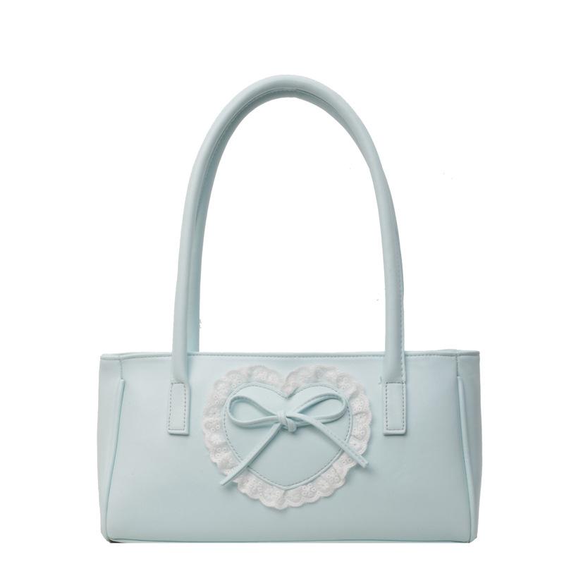 Damen Freizeittasche mit Schleife Spitze Liebestasche Schultertasche Reisetasche große Kapazität