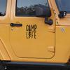Matte Waterproof Irregular Vinyl Decal Camp Life Graphic Sticker Fit Car RV Camper Outdoor Camping Vehicle Body Window Decor