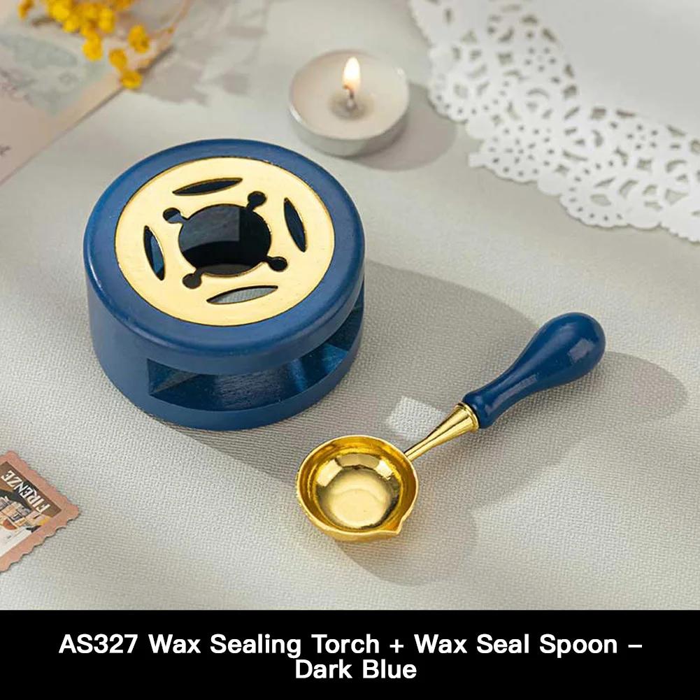 Wedding Invitations Cards Sealing Wax Stamps Set Solid Wood Vintage Wax Seal Stamp Heating Stove Kit Envelopes Gift Packing