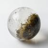 Garden Rutilated Quartz Gold Needle Good Work Power Amulet [Eigado] Sphere, 40mm, 89g, Quartz, Fortune, Luck, Stone,