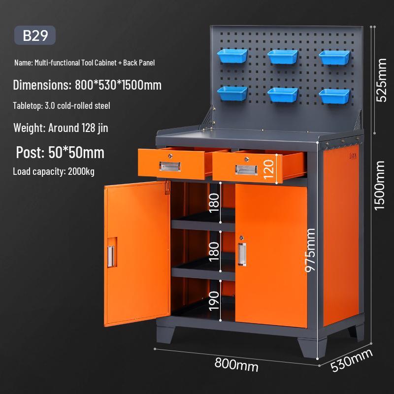 Heavy-Duty Multifunctional Tool Cabinet & Mobile Workbench
