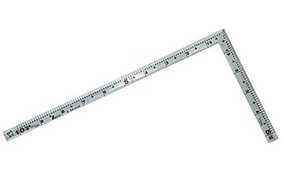 Shinwa Sokutei Curved Front and Back Scale Equivalent Red 1 Shaku 10626 Scale, Scale, Numbers, Silver,