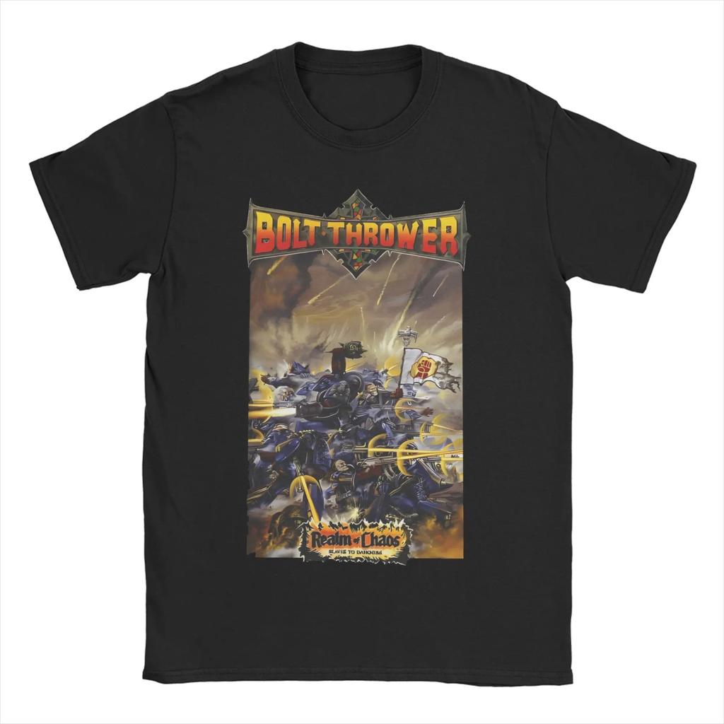 Bolt Thrower Rock Band Logo T Shirts Men Women's Cotton Crazy T-Shirts Round Collar Tee Oversized High Quality Soft Comfortable