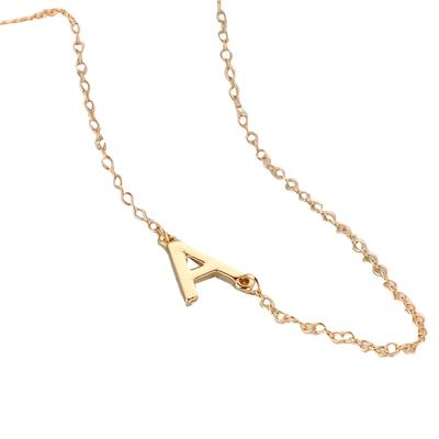 Women English Letters Necklace Casual Girls Copper Alloy Neck Pendant Clavicular Chain Jewelry