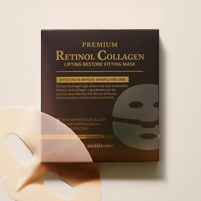 WellDerma Retinol Collagen Restore Hydrogel Fitting Mask Pack 4 Sheets