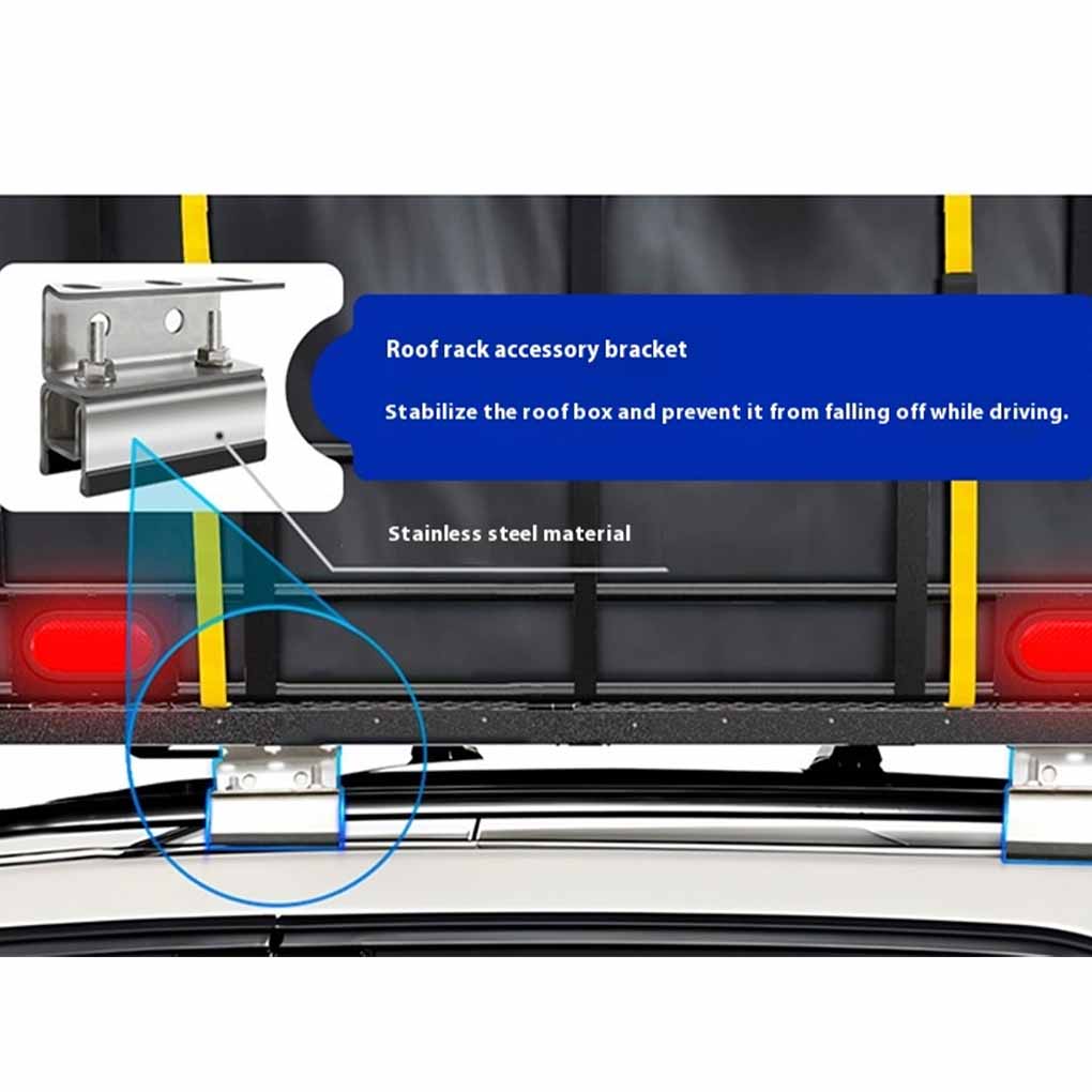 4/6PCS Van Roof Rack Mount Kit Stainless Steel RVs Photovoltaic Brackets Roof Racks Camping Steel Stability Box Brackets Box