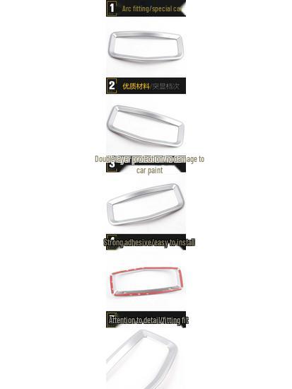 S7 Rear Air Outlet Decorative Electroplated Sub-Silver Trim Ring for Third Row Air Conditioning