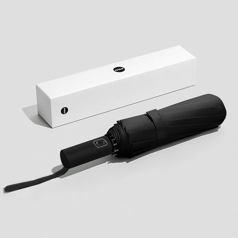 Automatic umbrella men's and women's folding sun umbrella, enlarged reinforcement, weather and rain dual-purpose sun protection