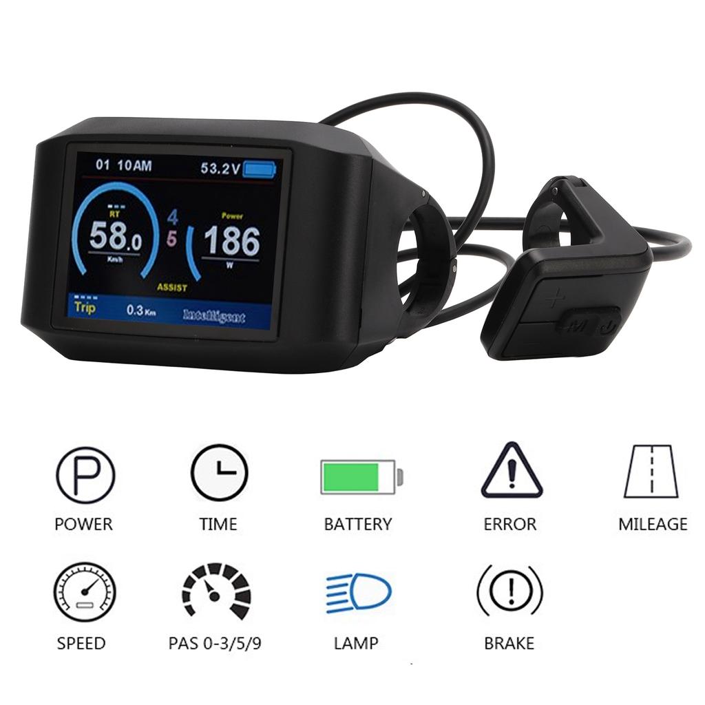Sada na přestavbu elektrického kola 750C LCD Displej Indikátor pro Středový Motor Bafang BBS01 BBS02 BBSHD