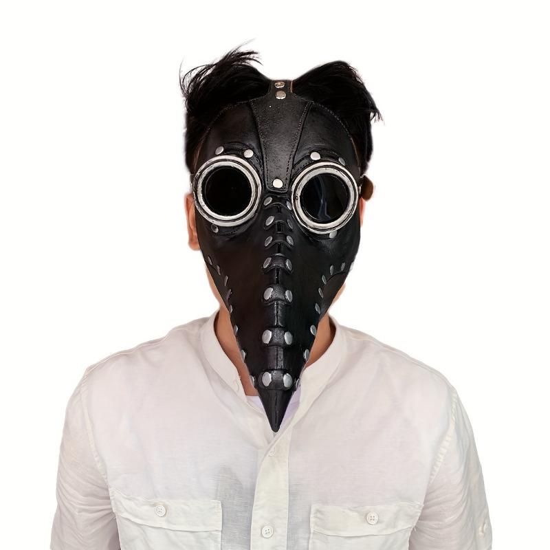 Maschera Becco d'Uccello Autentica Dottore della Peste Steampunk Halloween Accessorio Cosplay Lattice Naturale Feste in Costume Costumi di Halloween