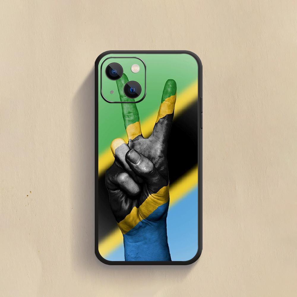 

Флаг Танзании, художественный дизайн, чехол для телефона, чехол для телефона для IPhone Xiaomi Redmi, Samsung Galaxy Note SA 8, 9, 10, 11, 12, 13, 2122 T Pro Max Plu Uitra, черный, мягкий ТПУ iPhone 6 or 6S