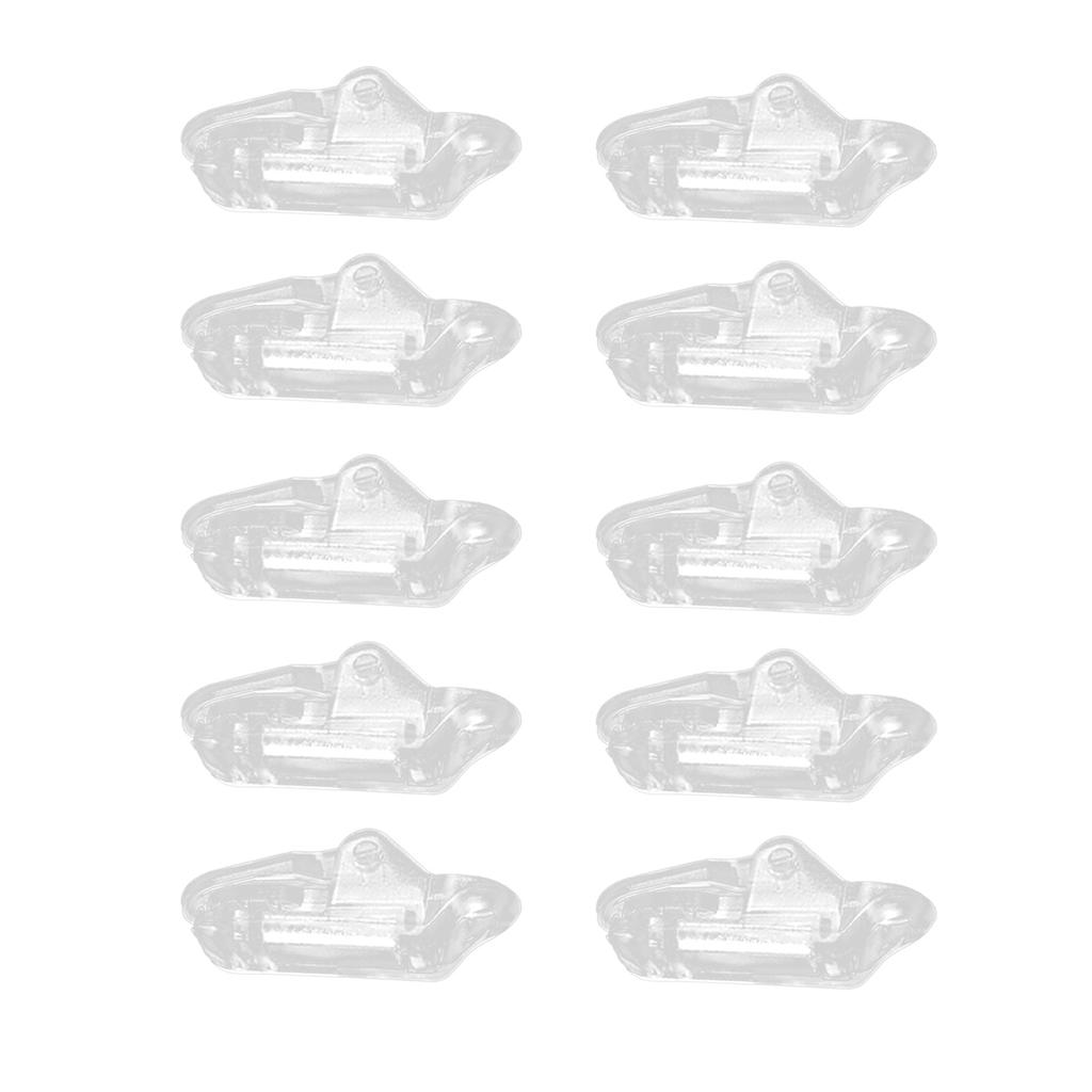 10Pcs Tent Clip Awning Clip Clamp Tarp Set Clear Clamp Tent Clip Windproof Rope Fixed Clip for Outdoor Camping Canopy