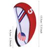 10PCS Cloth Portable Golf Club Headcover Practical Putter Head Cover Sports Entertainment AccessoryRed
