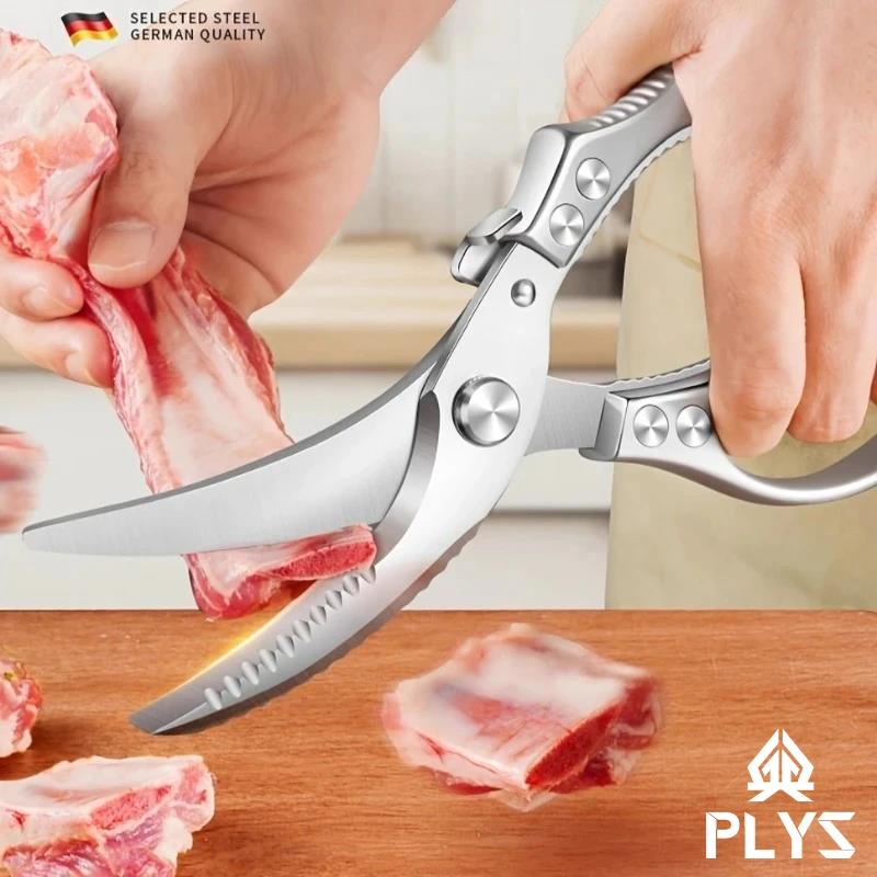 Stainless Steel Chicken Bone Scissors Heavy Duty Kitchen Scissors Sharp Chicken Duck Fish Scissors Multipurpose Kitchen Shears5