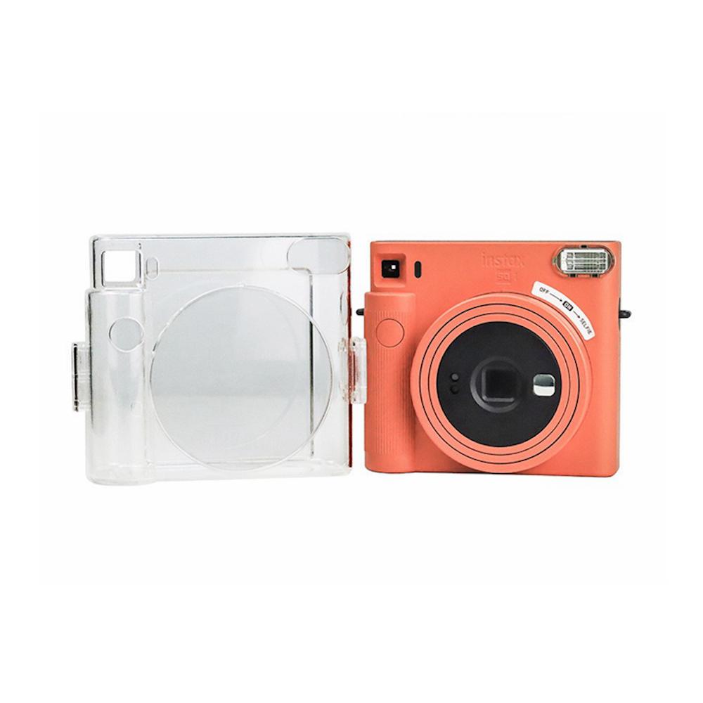 [Film Lab] Instax Square SQ1 Transparent Case Camera Protective Case with Strap CAA09