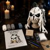 Stress Relief Craft Activity Halloween Animal Hood Crochet Kit, Skull Spider Bat Hat DIY Set for Adults Spooky Pumpkin Earflap Kit Teens,