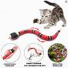 Giocattoli automatici per gatti, interattivi, intelligenti, con sensore, a forma di serpente, giocattoli per gatti, ricaricabili tramite USB, accessori per gatti, gioco per gatti domestici