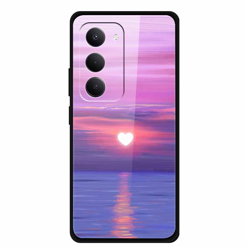 For Redmi 15 5G Case 6.9" 25057RN09E Tempered Glass Hard Covers For Redmi 15 4G 2025 Luxury Phone Cases Protective Bumper Fundas