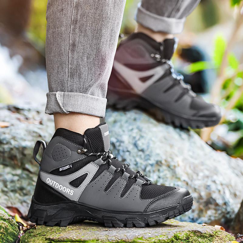 Scarpe da Escursionismo alla Moda da Uomo Scarpe da Arrampicata Montagna Deserto Sneakers Classiche alla Moda Scarpe da Esterno Antiscivolo High Top Scarponi da Trekking per Uomo