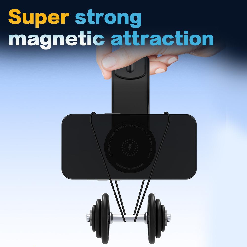 For MagSafe Wireless Car Charger Magnetic Car Phone Mount Bendable Cell Phone Holder Phone Bracket for iPhone