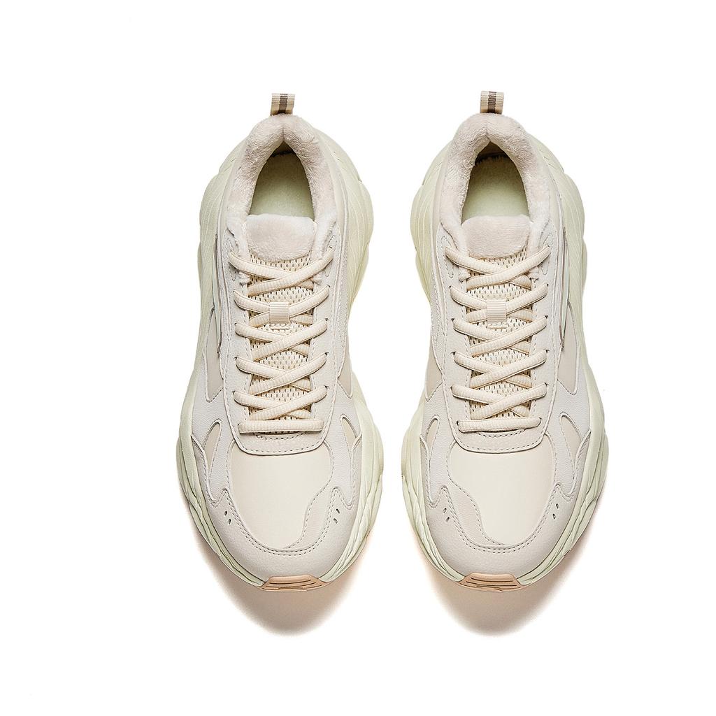 Anta Sunlight Synthetic Leather, Textile Abrasion Resistant Cushioning Low top Chunky Sneakers Women's 922548802-7