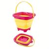 Collapsible Bucket 67.63 Oz, Silicone Sand Bucket, Portable for Beach & Camping, Durable Plastic Foldable Bucket