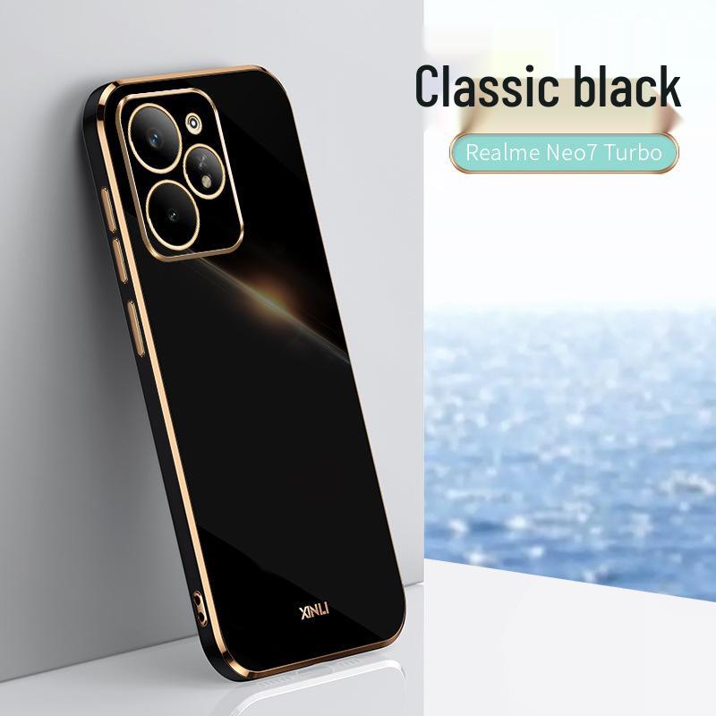 Realme Neo7 Turbo Handyhülle: 6D Galvanisierung, Stoßfest, Gerade Kante, Präzise 14 Löcher für RealMe, GT7Pro Grenzüberschreitend.