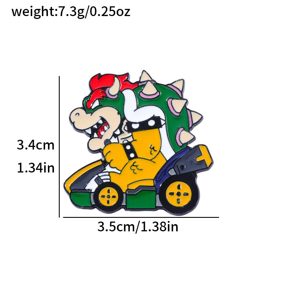 

Creative Personality Dinosaur Metal Badge Super Mario Alloy Oil Drip Brooch Accessories Pin Decoration