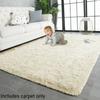 Cute And Cozy Nordic Style Carpet For Living Room And Bedroom Long Fur Hand Washable