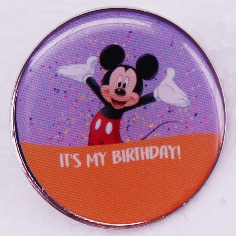 Cartoon Birthday Brooch Badge Accessory