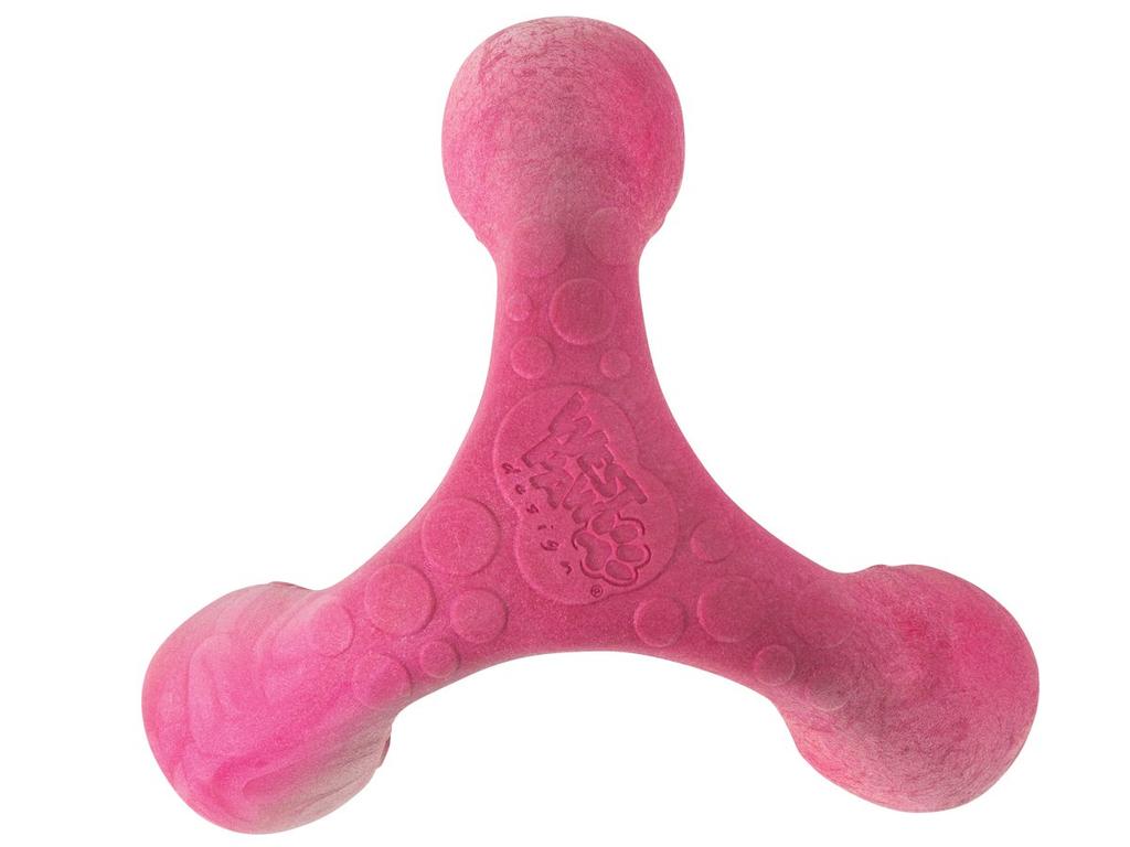 West Paw Zogoflex Air Wox Dog Currant Toy, (Dark Pink)